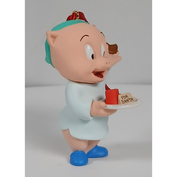 Hallmark 1993 Porky Pig Looney Tunes Collection Keepsake Xmas Ornament - Picture 3 of 11